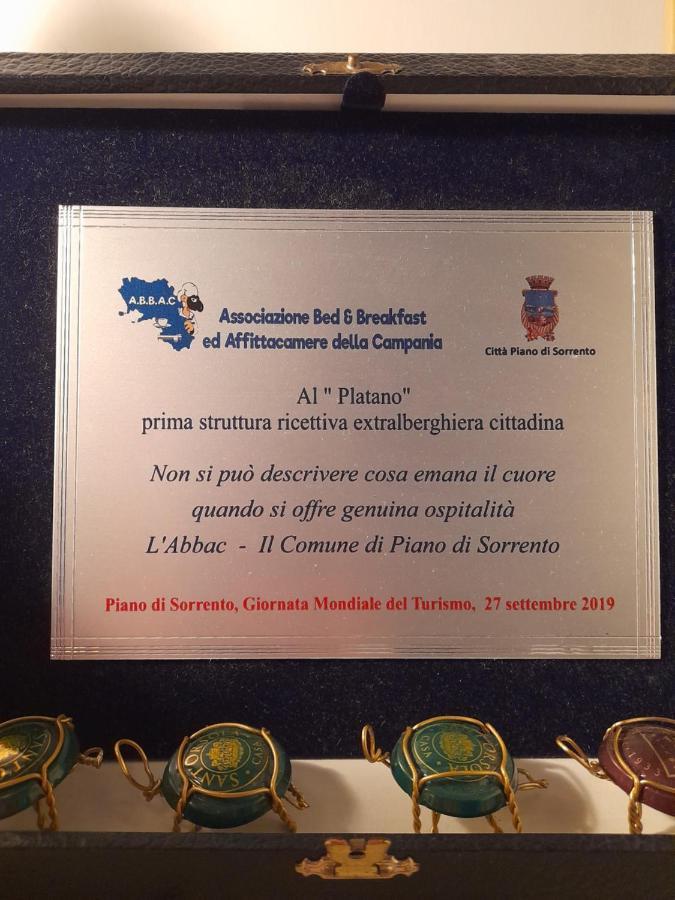 Il Platano Acomodação com café da manhã Piano di Sorrento Exterior foto